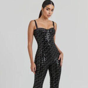 Nadine Merabi Hailey Jumpsuit Black